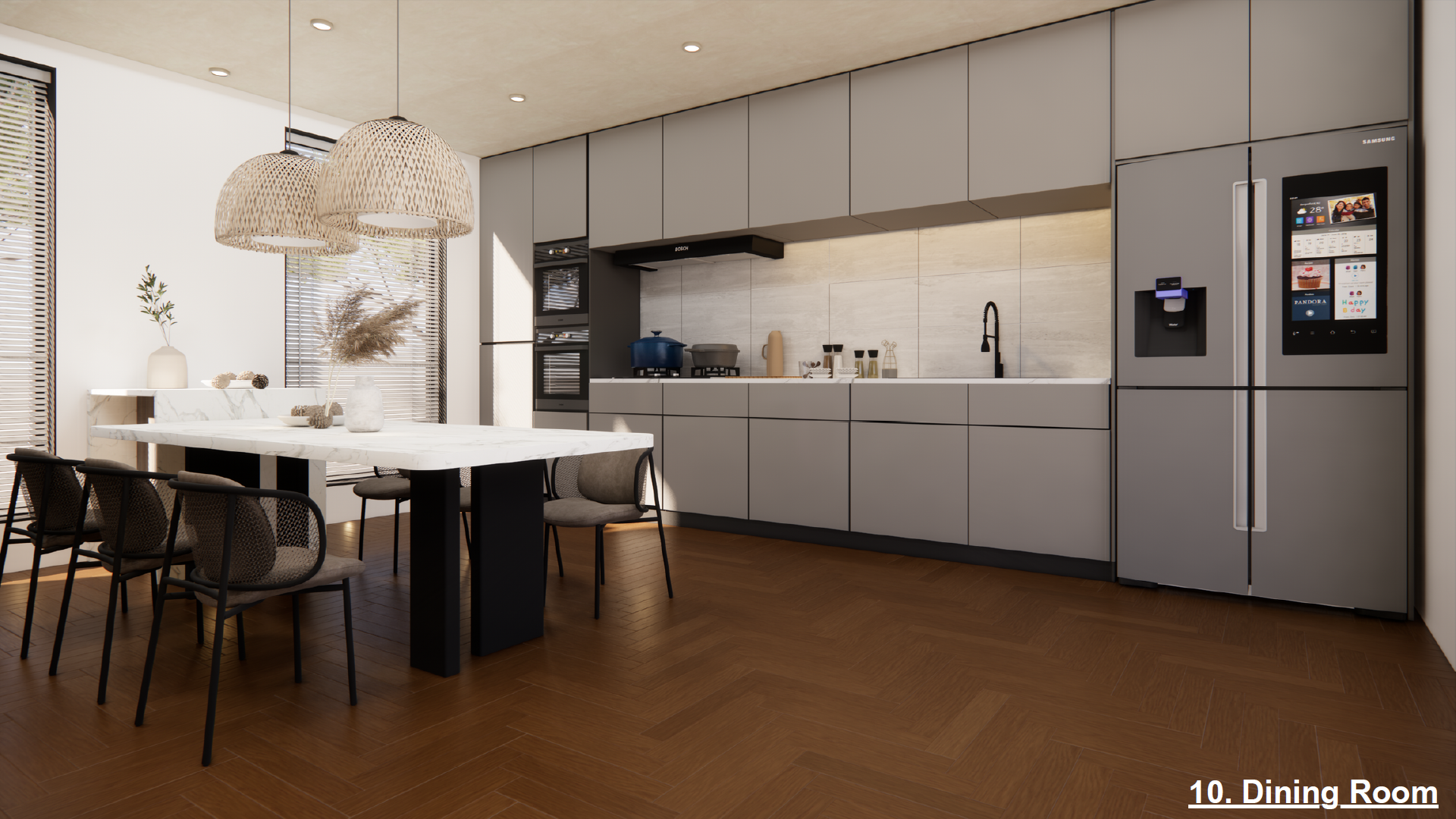 Code Modern Minimalist Dining Room image 2