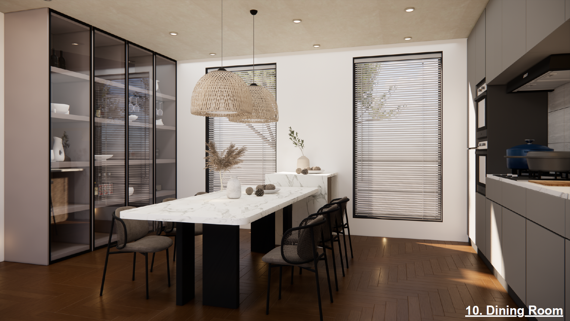 Code Modern Minimalist Dining Room image 3